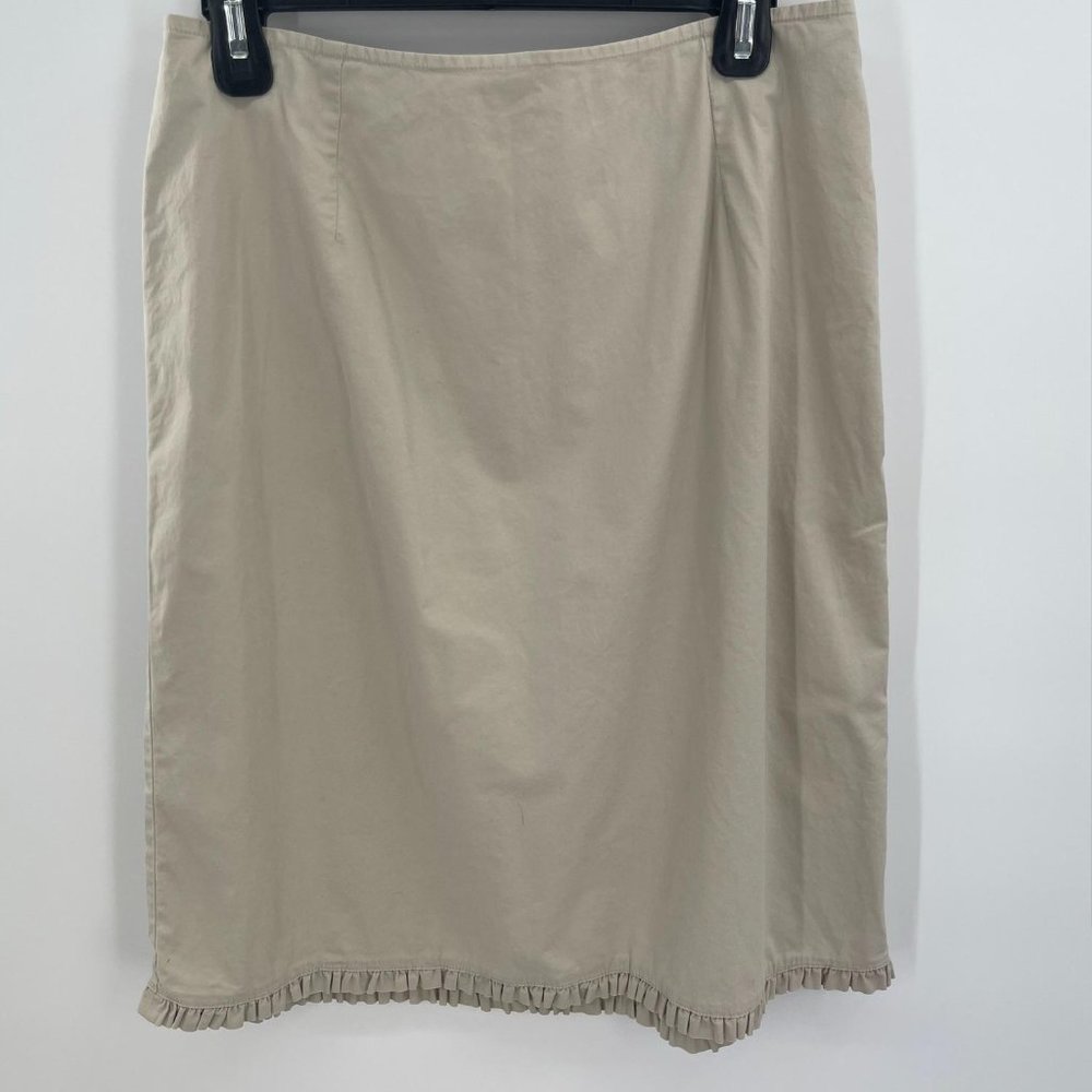 GAPβ KHAKI KNEE LENGTH SKIRT